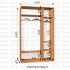 Шафа-купе Pefur 90-180х45х240 дводверна (Дзеркало)