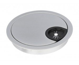 Пропуск для кабелю врізний GIFF Luna d=80 мм матовий хром