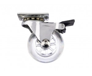 Ролик з майданчиком та гальмом GIFF Roller d=50 прозорий