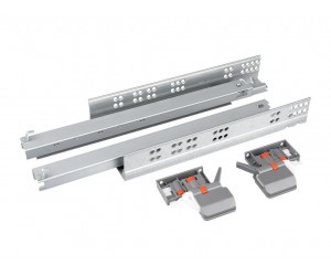 Напрямна прихованого монтажу повного висування з доводчиком Clip 3D GIFF PRIME S2.0 (16-19 мм) L=450