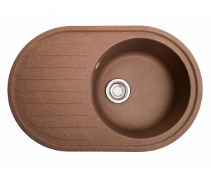 Мийка штучний камінь Solid ЕЛЕГАНТ 770х500 теракот (без отвору під змішувач)