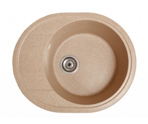 Мийка штучний камінь Solid КОМФІ 580х470 латино беж (без отвору під змішувач)