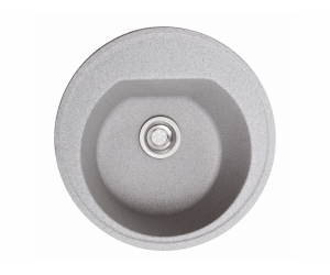 Мийка штучний камінь Solid КЛАСИК D510 сірий граніт (з отвором під змішувач)