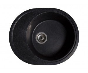 Мийка штучний камінь Solid КОМФІ 580х470 антрацит (без отвору під змішувач)