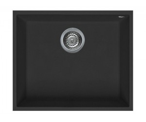 Мийка штучний камінь Elleci 540x440 Quadra 105 під стільницю Full Black G40