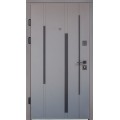 Вхідні Двері 623 софт-тач елегантний сірий/білий супермат (хром хром) "Arma"