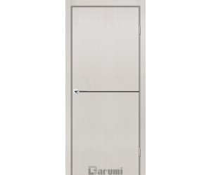 Двері міжкімнатні Plato Line PTL-03 дуб ольс (декор з алюмінію чорного кольору) Darumi