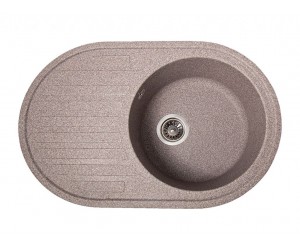 Мийка штучний камінь Solid ЕЛЕГАНТ 770х500 граніт (без отвору під змішувач)