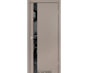 Двері міжкімнатні Plato Line PTL-04 сірий краст BLK Darumi
