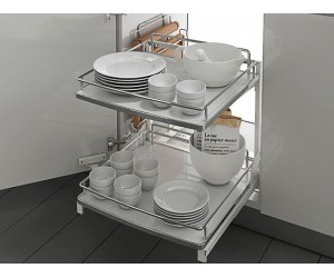 Колона висувна Pegasus модуль 450 Inoxa Ellite 861E/50T c 2 сітками H=585 титан