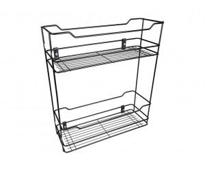 Карго фасад 200 бічне кріплення без напрямних GIFF UA антрацит (2 полиці)