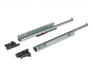 Напрямна прихованого монтажу часткового висунення з доводчиком FQ Clip HAFELE (16 мм) L=450 (433.07.996)