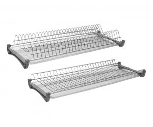 Посудосушитель Т3 фасад 700 GIFF нержавіюча сталь (2 полиці, 2 піддони та 4 кріплення)