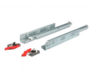 Напрямні прихованого монтажу повного висунення з доводчиком MATRIX UM 3D HAFELE (19 мм) L=550 (433.03.287)