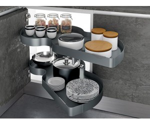 Механізм Combi`S в кутовий модуль 850 Inoxa Ikona/Helios 846BH/DX правий ардезія (2 полиці)