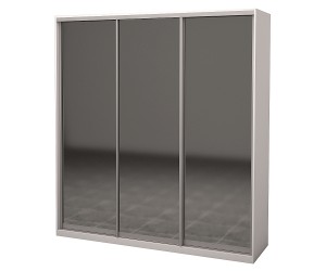 Шкаф-купе Roko 209,2х60х242 трехдверный (Зеркало/Зеркало/Зеркало) Нимфея Альба
